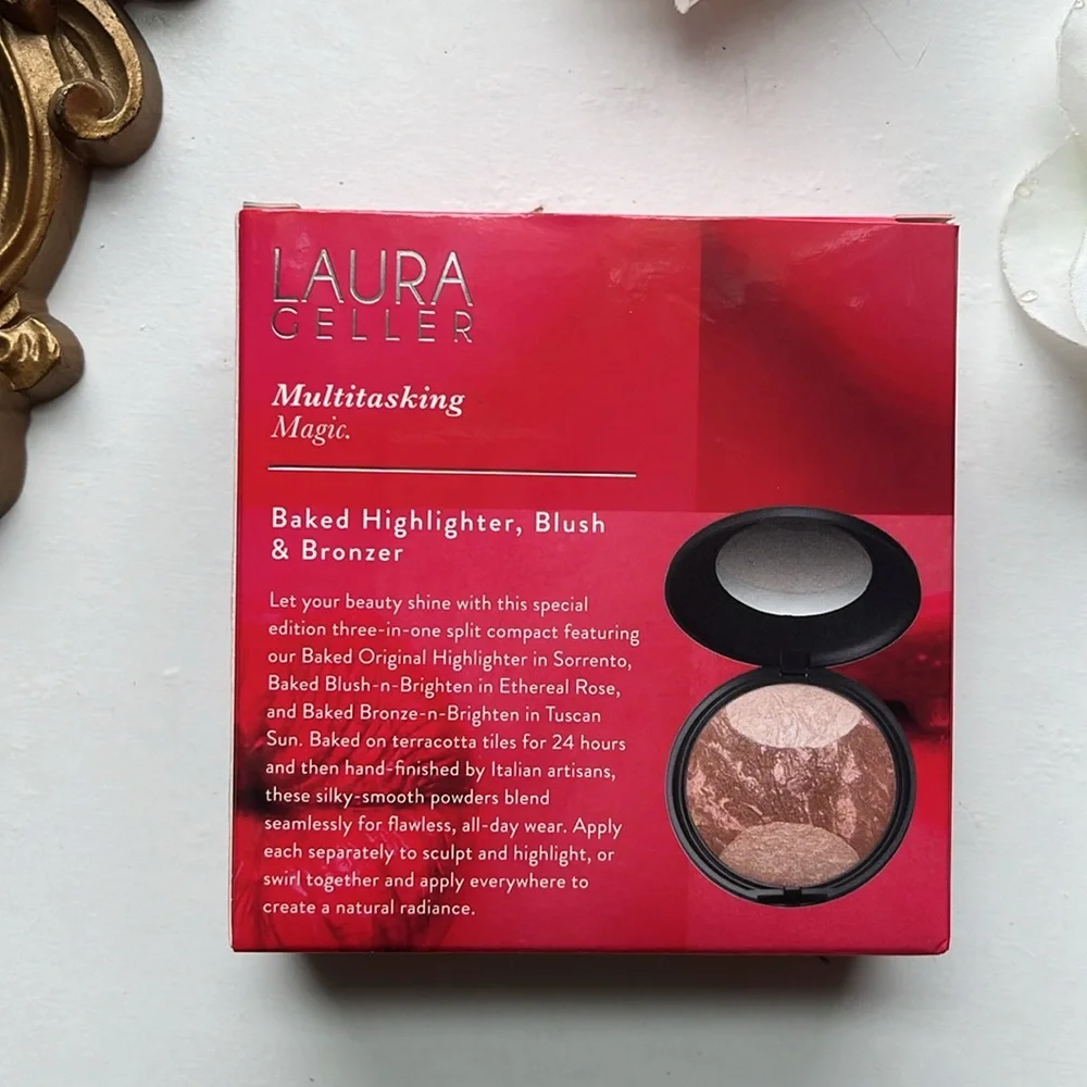 NEW Laura Geller Baked Highlighter Blush and Bronzer